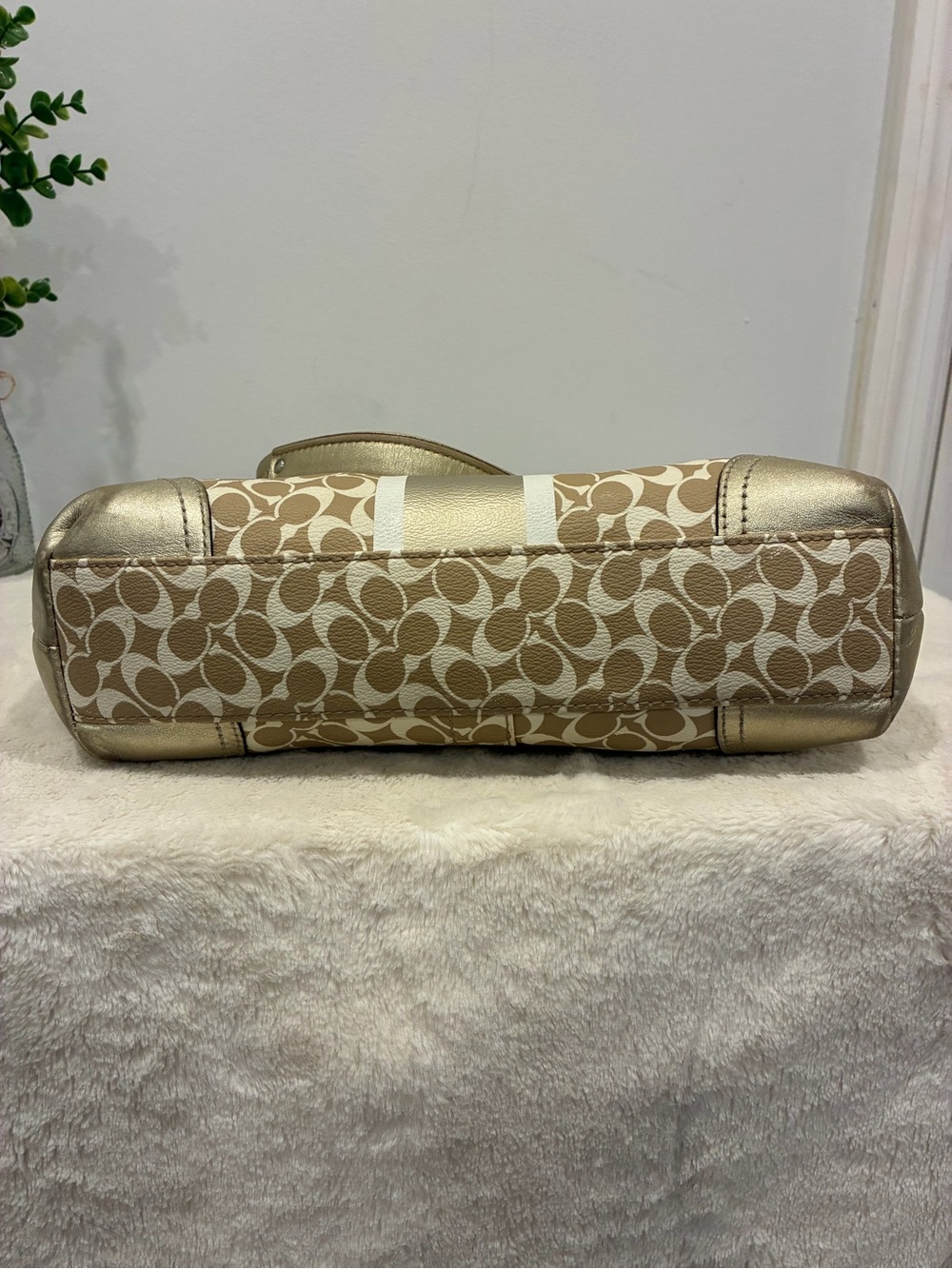 Coach Chelsea Heritage Stripe Signature Tote F15137 - Picture 11 of 11